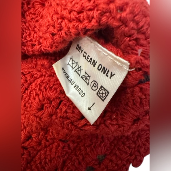 Lizsport Vintage Hand Crocheted Linen Cotton Vest Large - Picture 10 of 12